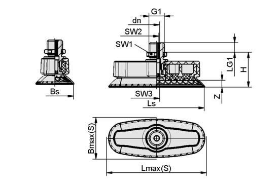 SAOXM 60x20 ED-85 G1/4-AG