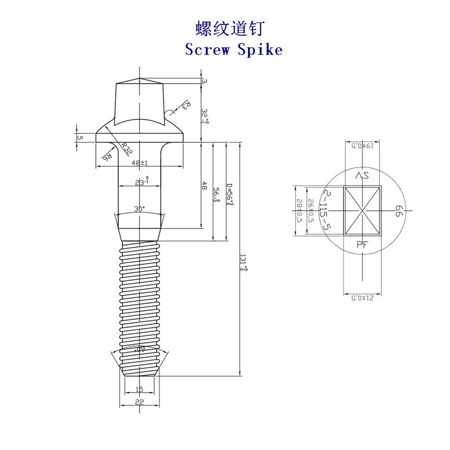 波多黎各Ss27螺旋道钉生产厂家