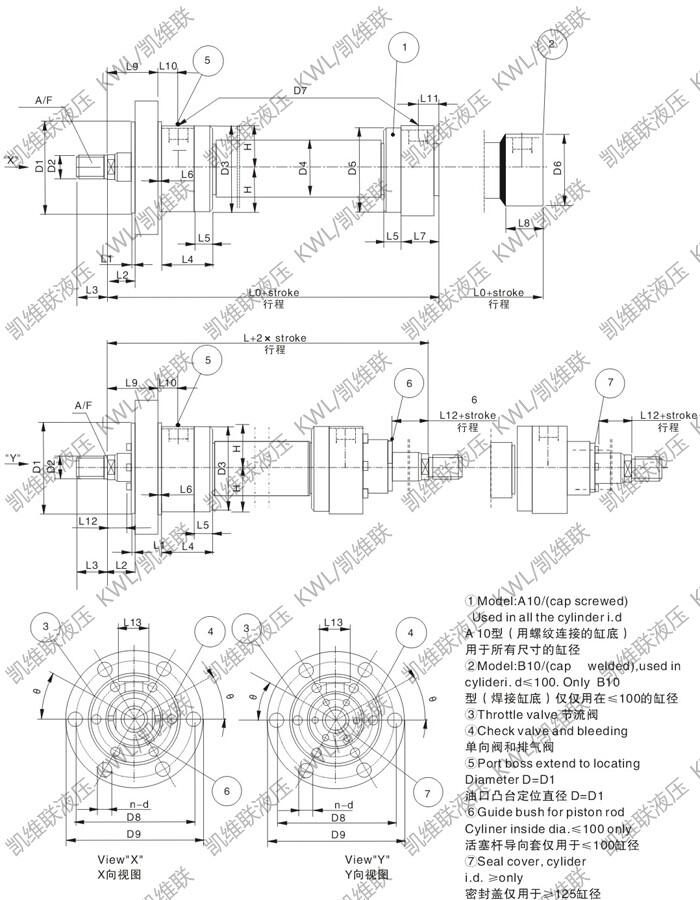 平凉CG250F40/20-300,重型液压缸优质产品