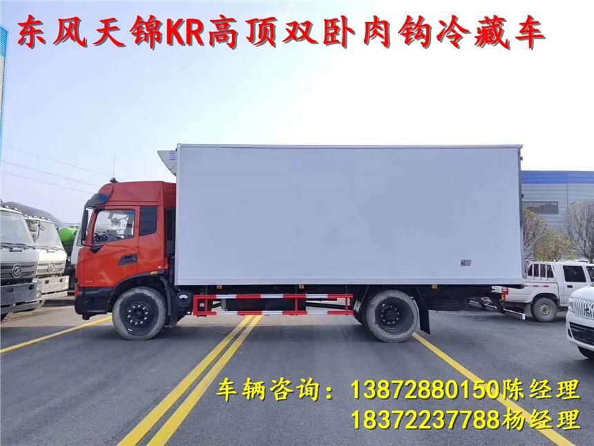 潮州市东风天锦三轴9米冷藏运输车_东风天锦三轴9米冷藏运输车