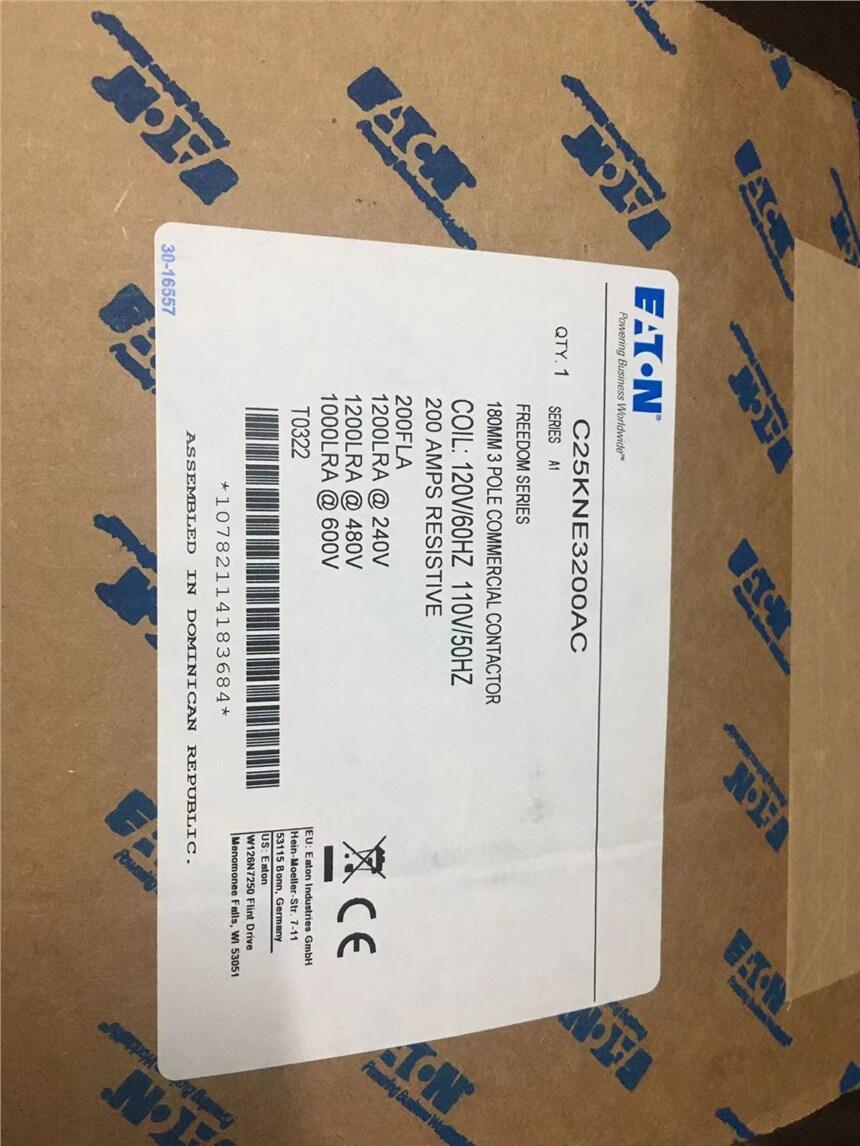 C25KNE3200AC,C25KNE3200 接触器 EATON cuther-hammer 全国代理