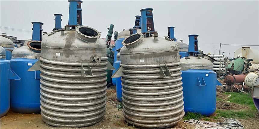 黑河销售二手3立方搪瓷反应釜
