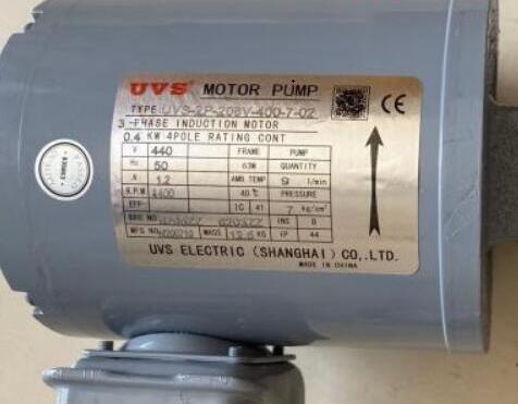 UVS油泵电机马达3-PHASE INDUCTION MOTOR 1HP 0.75KW