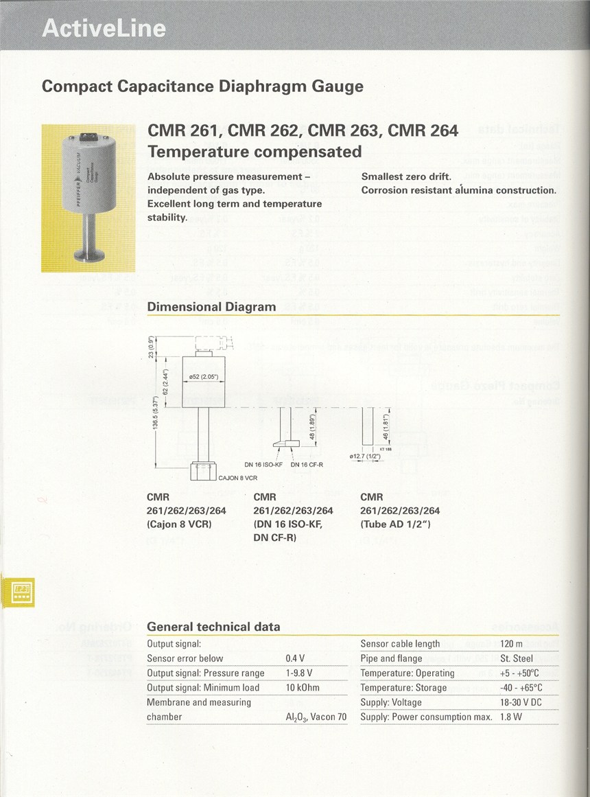 德国真空泵配件 英福康 INFICON VSA200 VSD200 真空开关