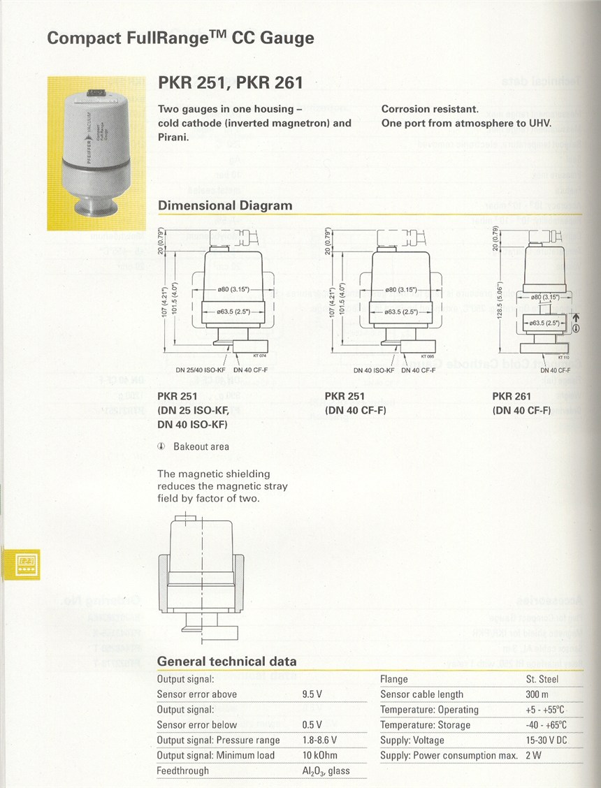 供应MKS 925 Micro Pirani vacuum transducer皮拉尼真空规管