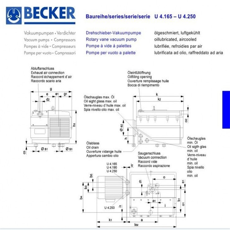 BECKER贝克真空泵U5.200 现货供应