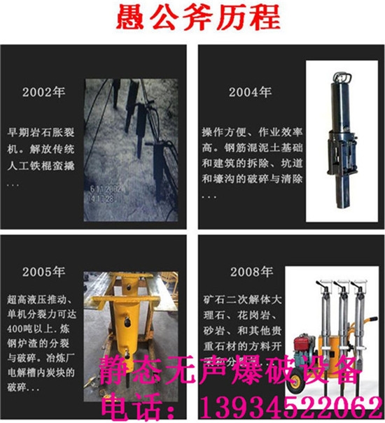 矿山开石头液压劈裂机资讯好用的