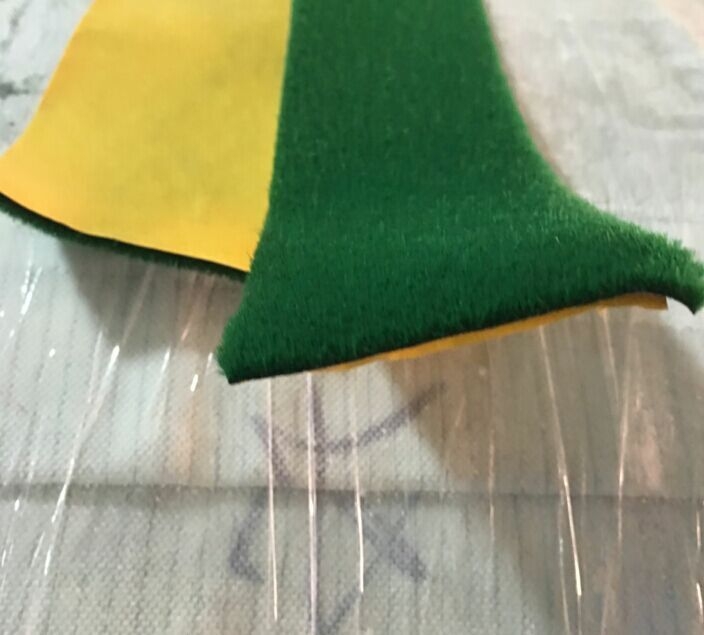 德阳背胶绿绒糙面带厂家